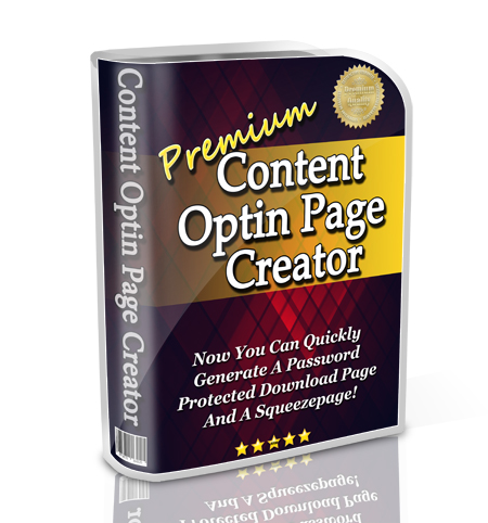 premium content optin page creator ebook