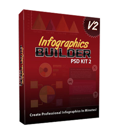 infographics builder PSD kit graphics