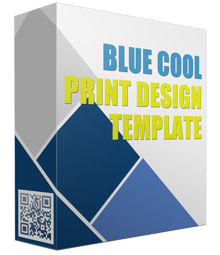 blue cool print design graphics