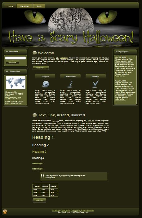 halloween pack template