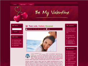 cherry love HTML WordPress theme template
