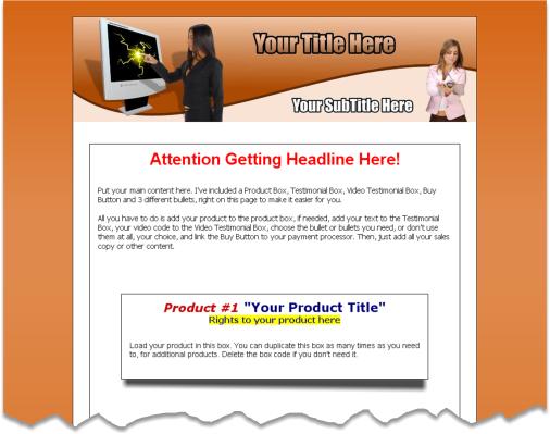 minisite grafx template