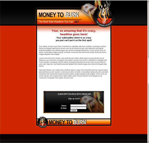 eight minisite template