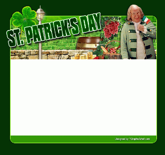 st patricks day template