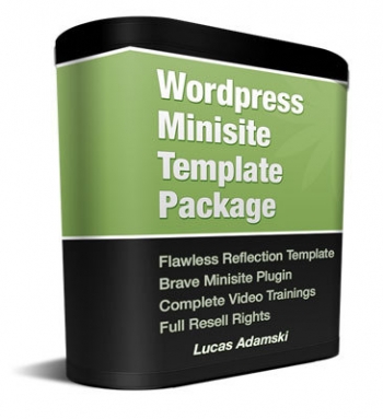WordPress minisite template package template