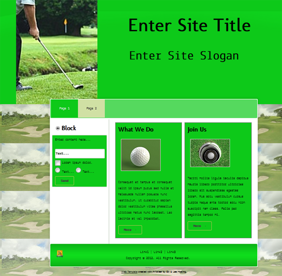 golf template
