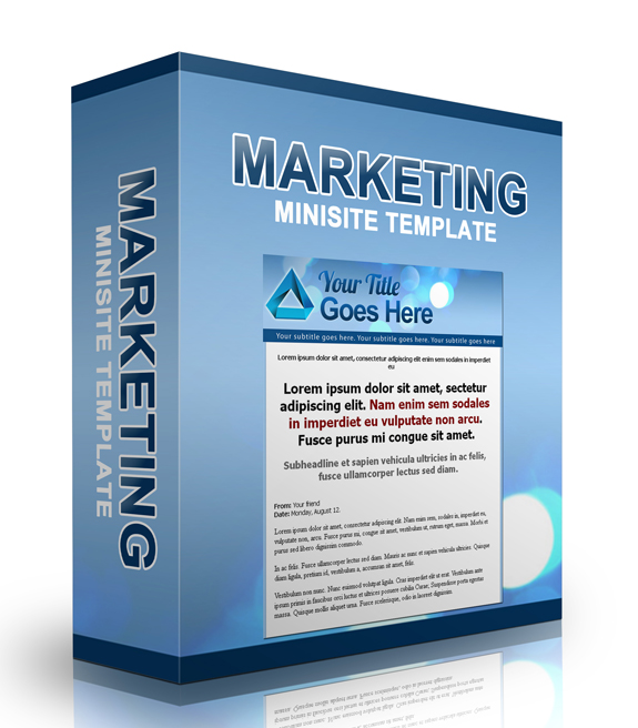 marketing minisite template