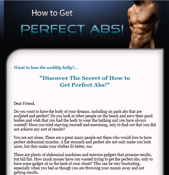 perfect abs minisite template
