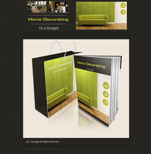 home decorating budget minisite template