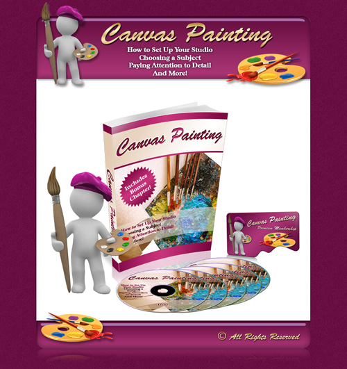 canvas painting minisite template