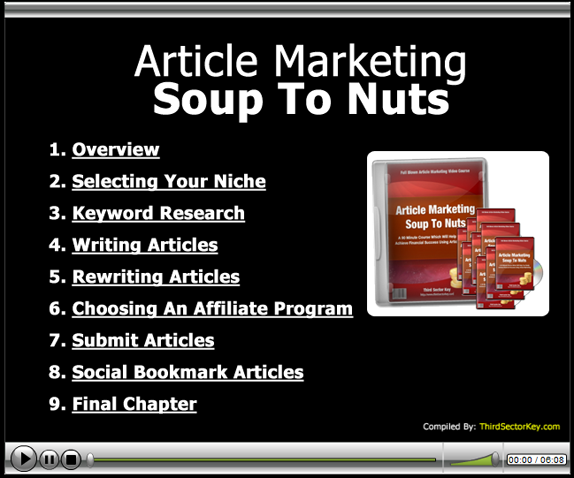 article marketing soup nuts video