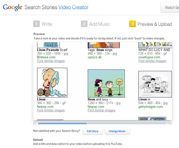 create video using youtube search video