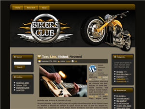 bikers club theme